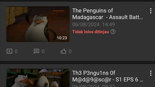 maaf ya teman2 video pinguin madagascar di takedown jadi tidak dilanjutkan lagi