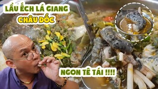 Color Man SĂN LÙNG nồi LẨU ẾCH LÁ GIANG ngon ngất ngây "danh bất hư truyền" tại bến phà Châu Giang !