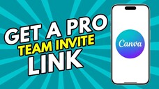 how to get canva pro team invite link for free