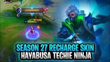 Hayabusa New Season 27 Recharge Skin Techie Ninja Gameplay | Mobile Legends: Bang Bang