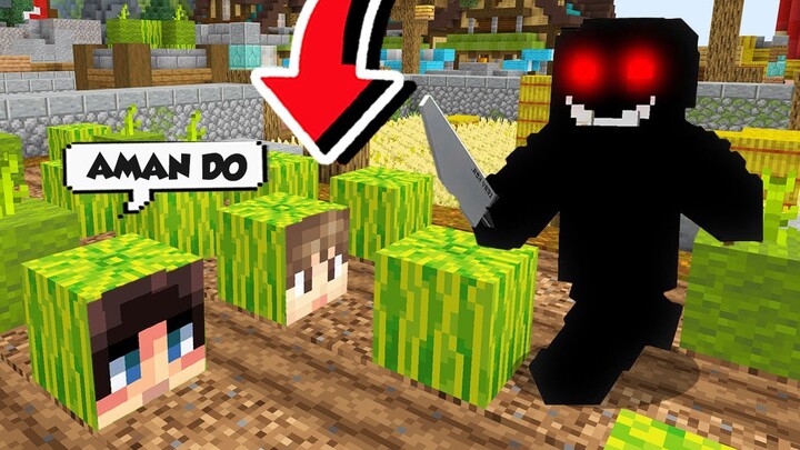 NYAMAR JADI BLOK YANG BIKIN ODO BINGUNG DI PETAK UMPET MINECRAFT!!!