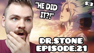 VICTORY?!?! | Dr. STONE | Episode 21 | SEASON 3 | ANIME REACTION