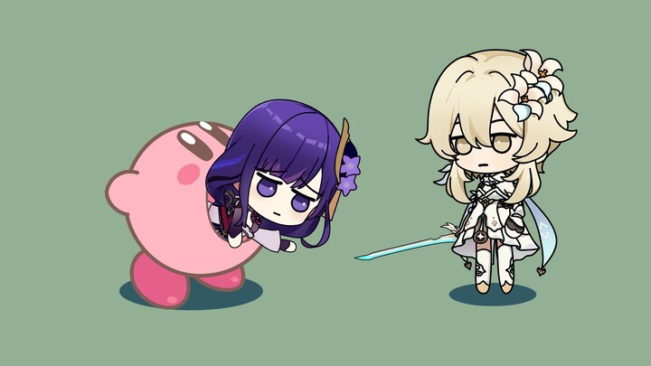 [AMV]Lumine playing with Kirby|<Genshin Impact>