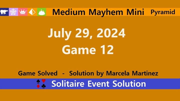 Medium Mayhem Mini Game #12 | July 29, 2024 Event | Pyramid