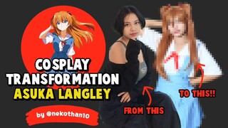 Cosplay Transformation Asuka Langley | by Nekothan10