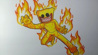 Hướng Dẫn Sáng Tạo HUGGY WUGGY LỬA How To Draw FIRE HUGGY