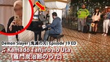 I played DEMON SLAYER EP19 on piano in public | Kamado Tanjiro no Uta