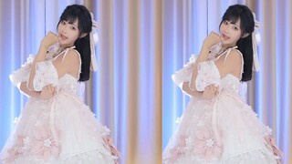 【鱼子酱】《完全疯了》粉色连衣裙套装 直播跳舞录屏