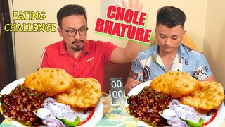 Chole Bhature  EATING CHALLENGE  || Food challenge || Chole Bhature chaba hanba  tanaba manipuri