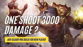 AOV | One SHOOT 3000 Damage？Gildur Pro Build for new player - Arena of Valor