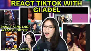 REACT TIKTOK WITH CI ADEL "APA YANG LAGI RAME DI TIKTOK GES?" #reaction #adeline #viral #deankt