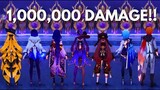 MILLION DMG With 7 STRONGEST NUKE DPS !! [ Genshin Impact ]
