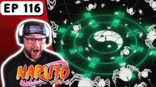 Eight-Trigam, 128 PALMS?!?! Neji Vs Kidomaru Pt.2 // Naruto Episode 116 REACTION