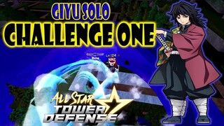 SILENT-SWORDMAN SOLO CHALLENGE ONE - ALL STAR TOWER DEFENSE