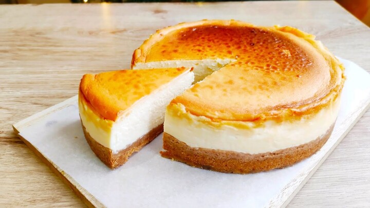 Best New York cheesecake  recipe นิวยอร์กชีสเค้ก อร่อย เนื้อและมุน หอมชีสมากก