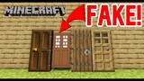 How to make a FAKE DOOR in Minecraft! (Prank your friends!)