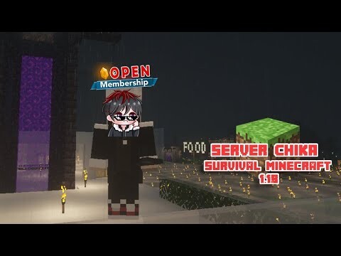 🔴Live Minecraft Server Chika Kameria Buat Museum Hewan !