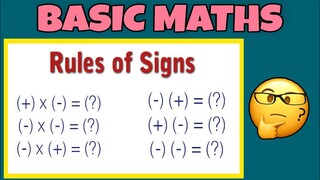 + - × ÷ Sign Rules in Maths | Plus Minus Rule | Chinno ke niyam | Maths Shorts | #shorts