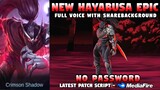 Revamped Hayabusa Epic Skin Script No Password | Full Voicelines & HD Effects w/ ShareBG | MLBB