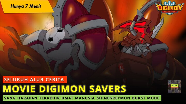 SANG HARAPAN TERAKHIR UMAT MANUSIA SHINEGREYMON BURST MODE - Alur Cerita Film Anime Digimon Savers