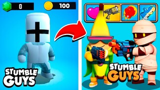 A HISTÓRIA COMPLETA DO STUMBLE GUYS! (TODAS AS UPDATES)