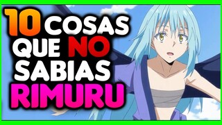 10 COSAS QUE NO SABIAS sobre Rimuru Tempest | 10 Curiosidades Rimuru Tempest | Tensei Shitara Slime