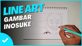 SPEED LINE ART GAMBAR | ANIME KIMETSU NO YAIBA | INOSUKE😱😱