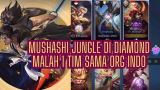 MUSHASHI JUNGLE DI DIAMOND MALAH 1 TIM SAMA ORG INDO 🔥 HONOR OF KINGS