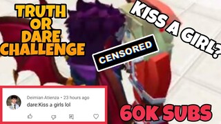 🔴TRUTH OR DARE CHALLENGE! KISS A GIRL?😱😱 60K SUBSCRIBERS CELEBRATION! BLOCKMAN GO