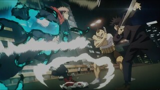 Itadori Yuji and Megumi VS Awasaka Full Fight 4K | Jujutsu Kaisen Season 2 Episode 11