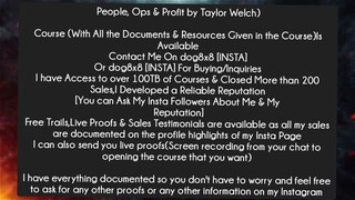 People, Ops & Profit by Taylor Welch Course Download