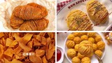Vietsub - 14 Cách làm đồ ăn vặt với khoai tây, thịt gà,..: khoai tây chiên,bánh khoai,....