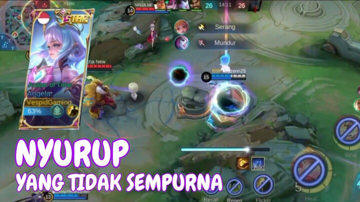 Greget kalau sudah begini - gameplay Angela mobile legends bang bang