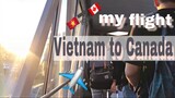 Vlog #13: Flying Eva Air from Vietnam to Canada| Bay từ Việt Nam đến Canada (vietsub)