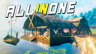All In One Viking House To Get You Started - Valheim Gameplay / Early Access