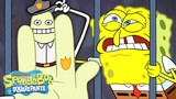 SpongeBob Goes to JAIL! 🧤 "Escape From Beneath Glove World" 5 Minute Episode