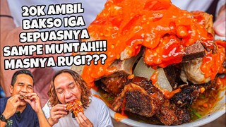 GILA! MAKAN SEPUASNYA BAKSO IGA MANDI CABE SETUMPUK SAMPE TUMPAH2!