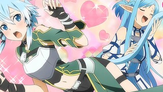 Kirito chạm vào đuôi Sinon VS Asuna chạm vào đuôi Sinon