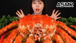 ASMR🦀 대왕 킹크랩 4KG 제일 큰 사이즈 먹방 MUKBANG SEAFOOD GIANT KING CRAB EATING SOUND