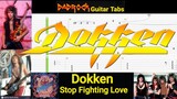 Stop Fighting Love - Dokken - Guitar + Bass TABS Lesson