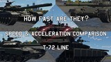 Mobility Comparison for Russian Tanks | T-72 Line