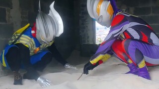 Ultraman menggali harta karun