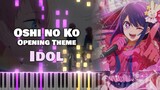 [Piano] Anakku OP "Idol / IDOL / アイドル" YOASOBI (papan pendek)