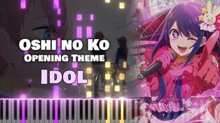 [เปียโน] ลูกของฉัน OP "ไอดอล / IDOL / アイドル" YOASOBI (กระดานสั้น)