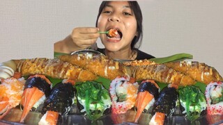 ซูชิคำใหญ่ๆโตๆ ต้วยวาซาบิจนขึ้นดัง มากินนำกันจ้า |เตย พาแซ่บ