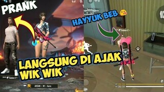 PRANK JADI CEWEK DI MODE TRAINING ||FREE FIRE PRANK