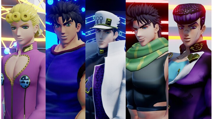 【JOJO】【MMD】ครอบครัวโจของเราเป็นนักเต้นมาหลายชั่วอายุคน - DUN DUN