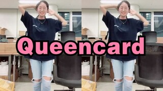 【Queencard】My supervisor was working overtime, and I was dancing beside him to cheer him on! Was I d