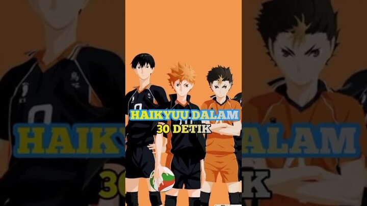 Alur Cerita Anime Haikyuu Dalam Setengah Menit #shorts