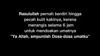 gimana yaa perasaan Baginda lihat kondisi umatnya sekarang 😭